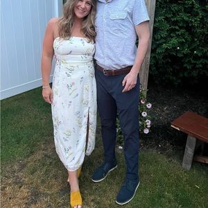 Lulus Feel the Love ivory dress L